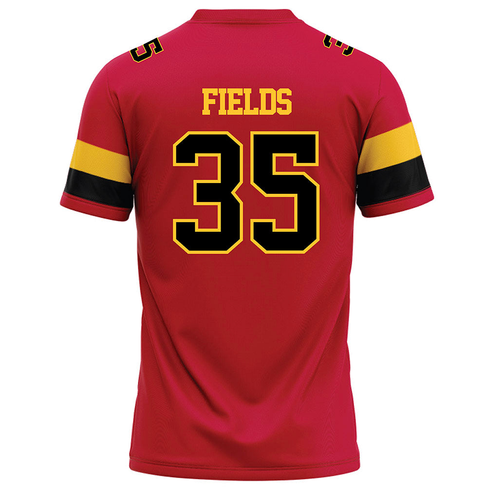 Ferris State - NCAA Football : Jerek Fields - Red Football Jersey-1