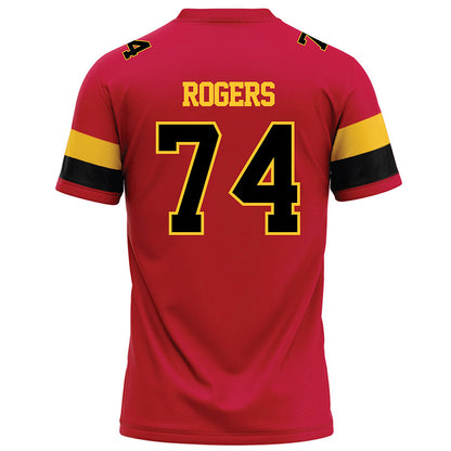 Ferris State - NCAA Football : Rashawn Rogers - Red Football Jersey-1
