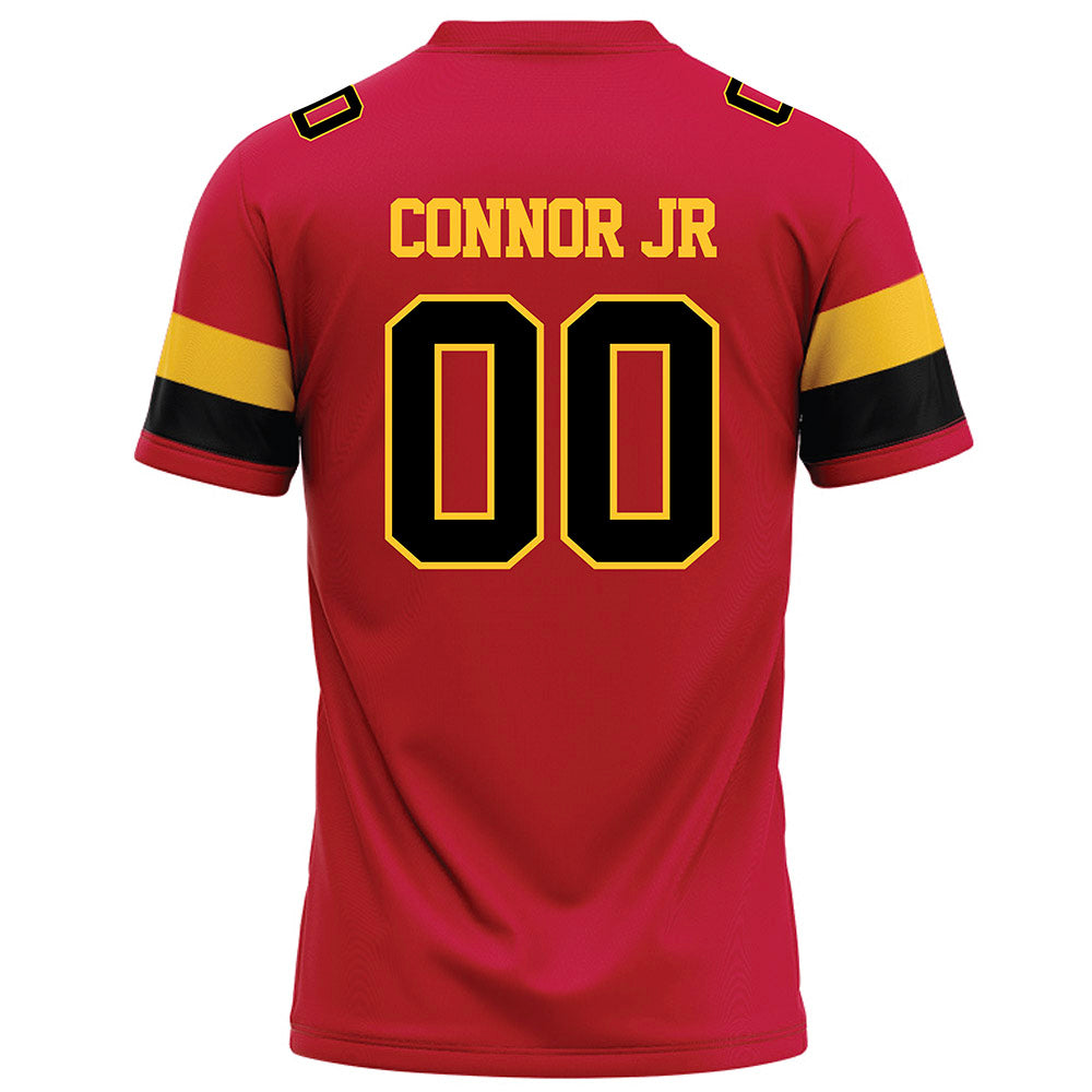 Ferris State - NCAA Football : Daniel Connor Jr - Red Football Jersey-1