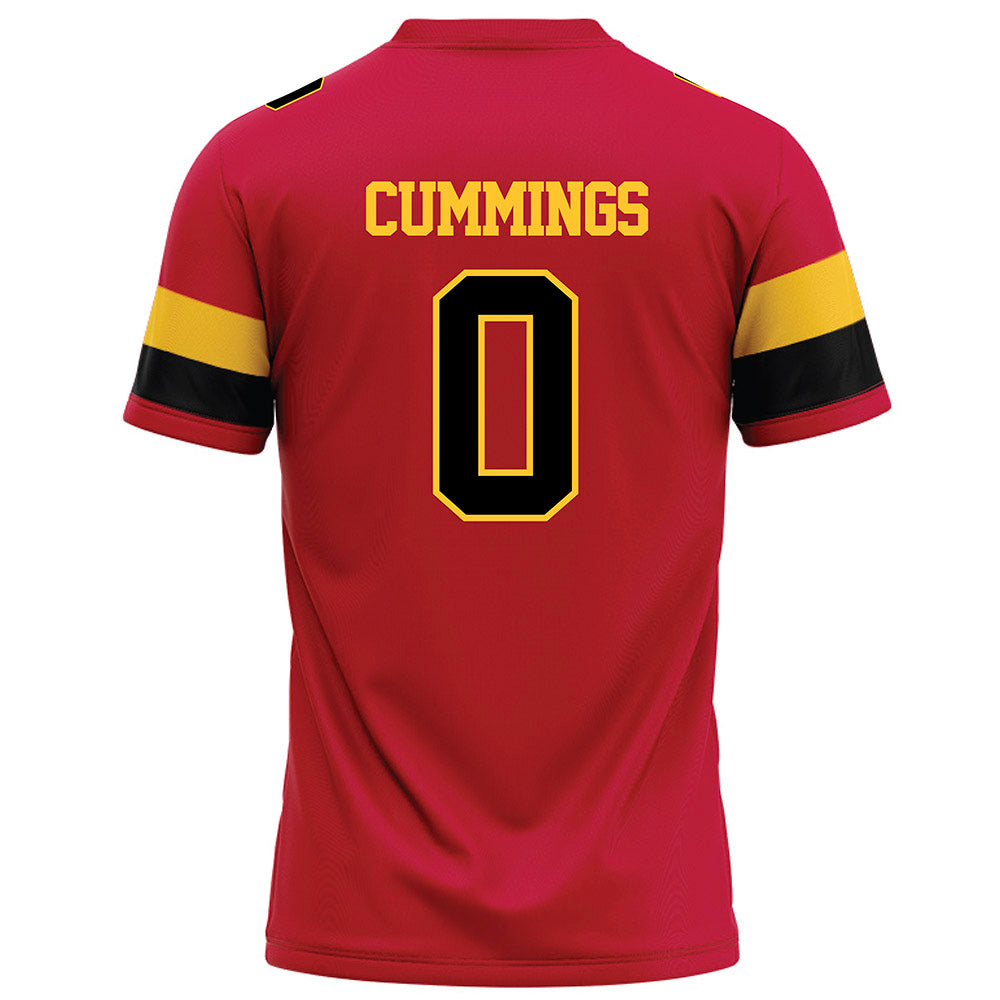 Ferris State - NCAA Football : Sam Cummings - Red Football Jersey-1