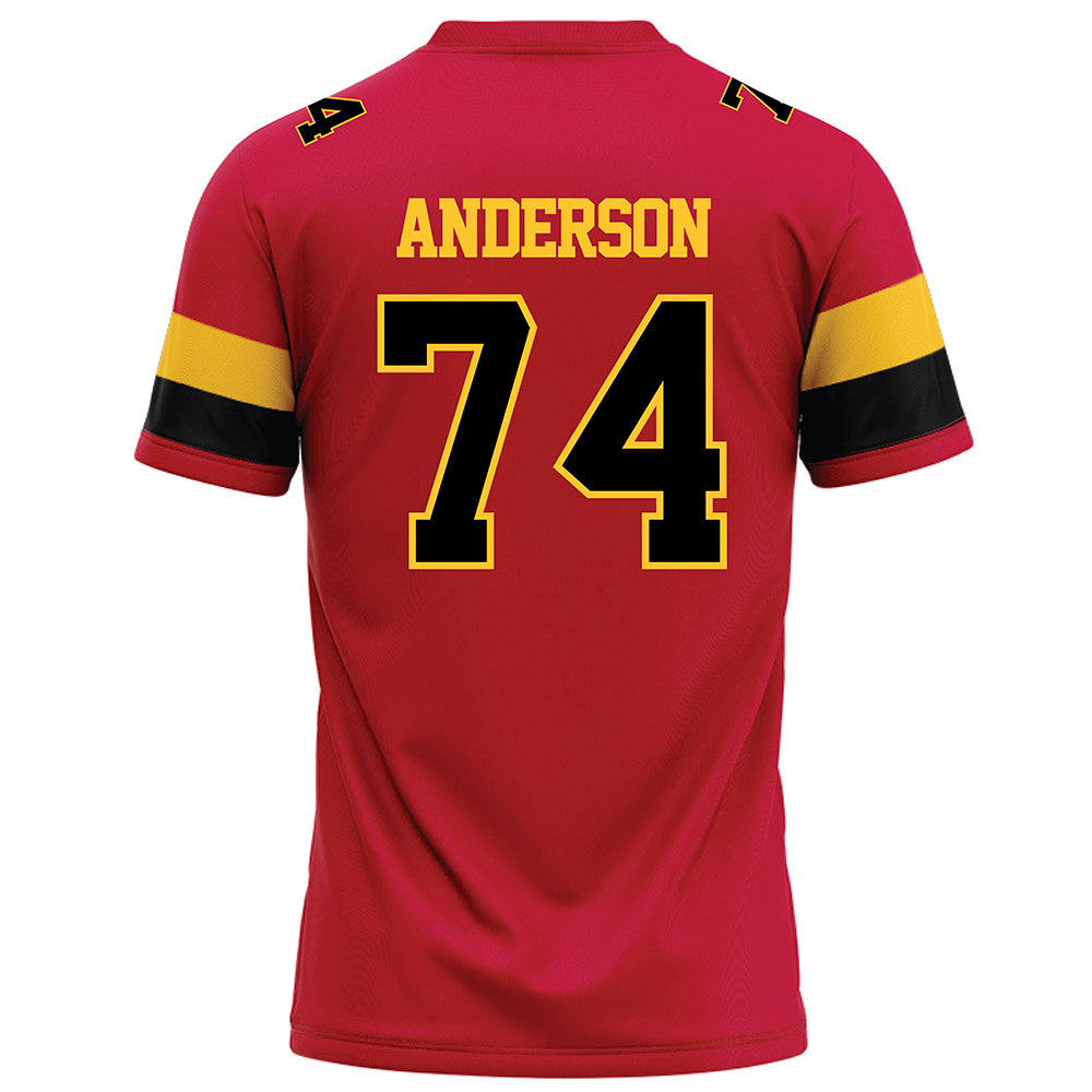 Ferris State - NCAA Football : Bobby Anderson - Red Football Jersey-1