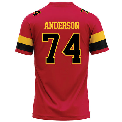 Ferris State - NCAA Football : Bobby Anderson - Red Football Jersey-1
