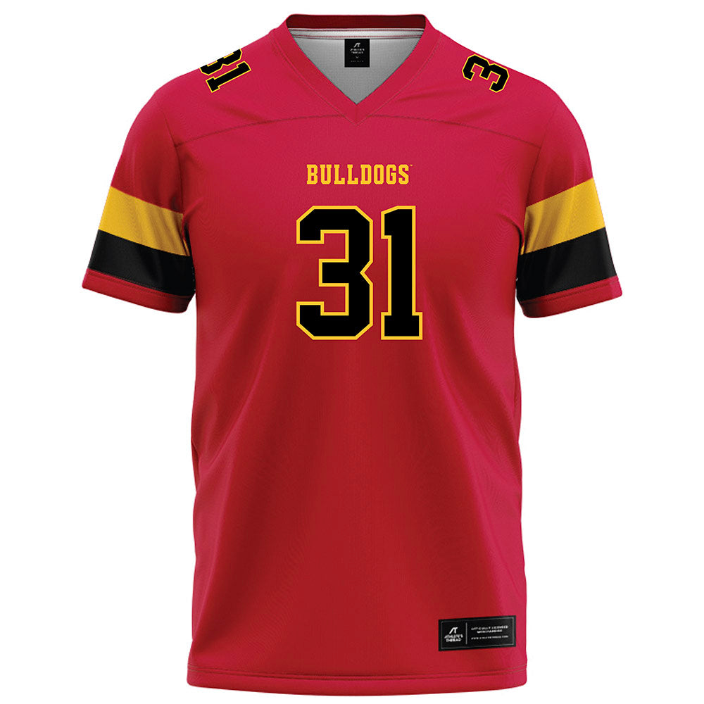 Ferris State - NCAA Football : Ryan Ahern - Red Football Jersey-0