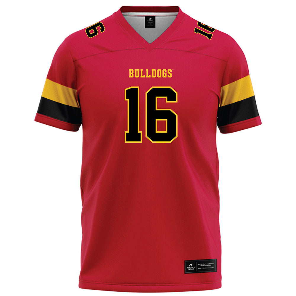 Ferris State - NCAA Football : Tre Rigby - Red Football Jersey-0