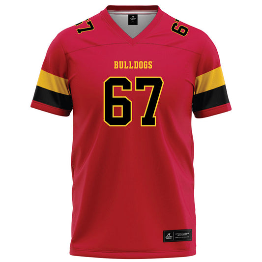 Ferris State - NCAA Football : Avery Pavlak - Red Football Jersey-0