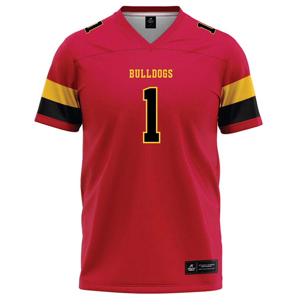 Ferris State - NCAA Football : Deion Small - Red Football Jersey-0