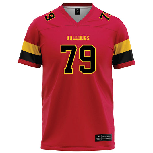 Ferris State - NCAA Football : Mike Misner - Red Football Jersey-0