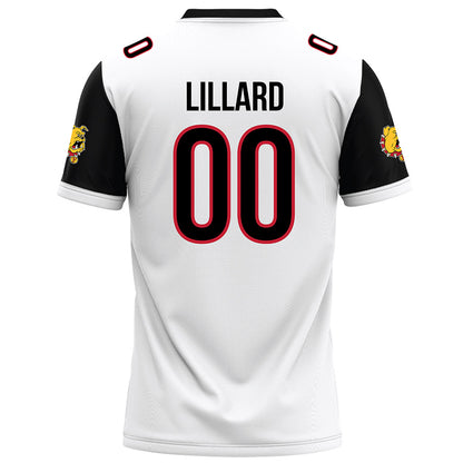 Ferris State - NCAA Football : Devin Lillard - White Football Jersey-1