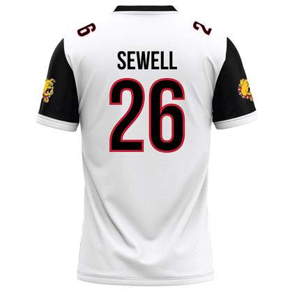 Ferris State - NCAA Football : JJ Sewell - White Football Jersey-1