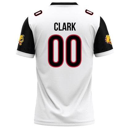 Ferris State - NCAA Football : Brayden Clark - White Football Jersey-1