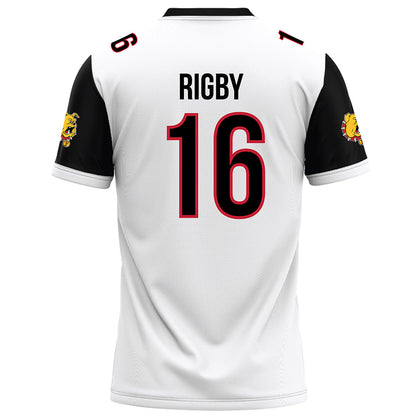 Ferris State - NCAA Football : Tre Rigby - White Football Jersey-1