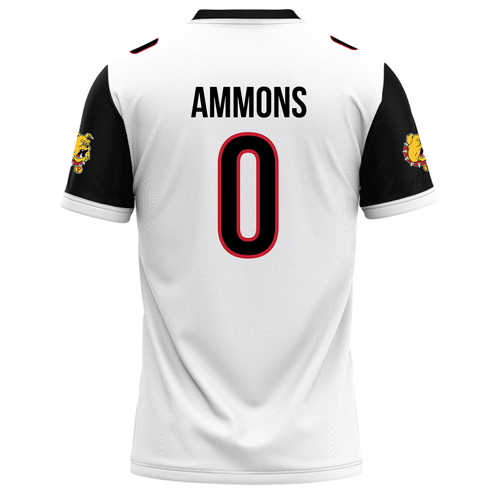 Ferris State - NCAA Football : Jaylon Ammons - White Football Jersey-1