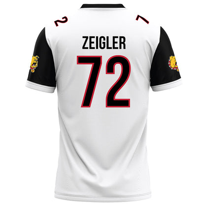 Ferris State - NCAA Football : Jaden Zeigler - White Football Jersey-1