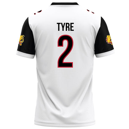 Ferris State - NCAA Football : Kelby Tyre - White Football Jersey-1