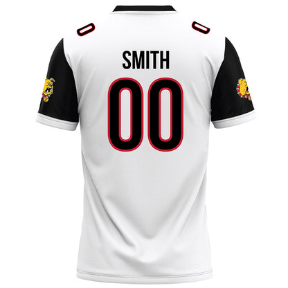 Ferris State - NCAA Football : Yaheem Smith - White Football Jersey-1
