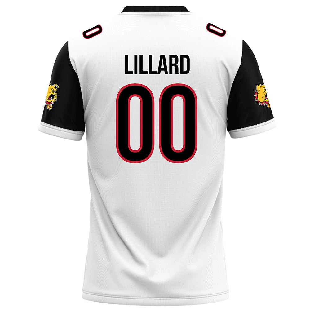 Ferris State - NCAA Football : Devin Lillard - White Football Jersey-1
