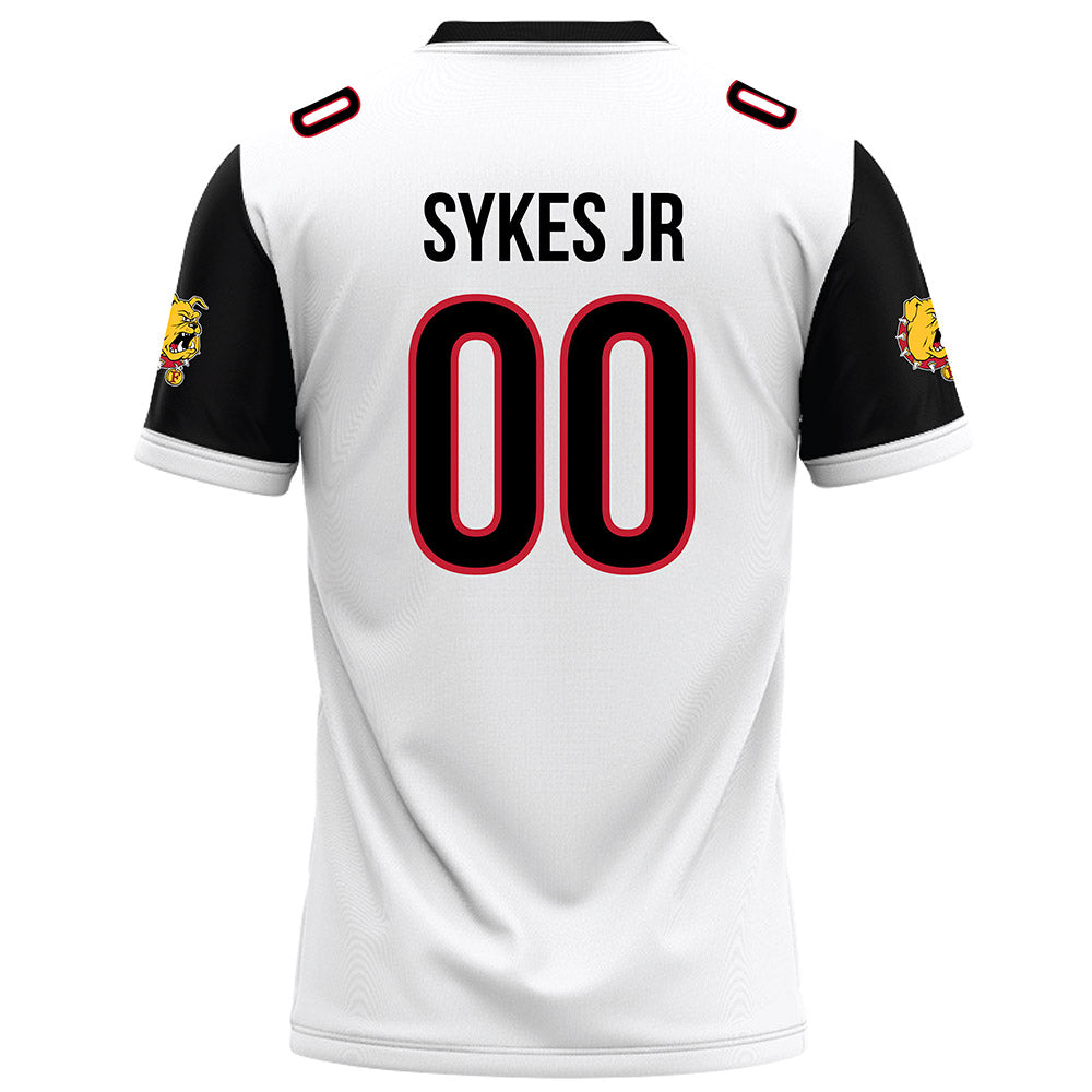 Ferris State - NCAA Football : Will Sykes Jr - White Football Jersey-1