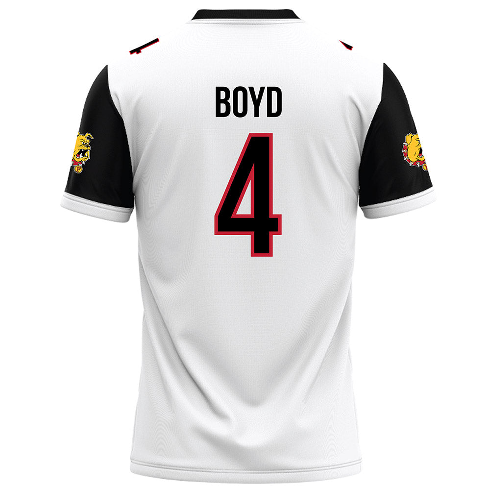 Ferris State - NCAA Football : Tae Boyd - White Football Jersey-1