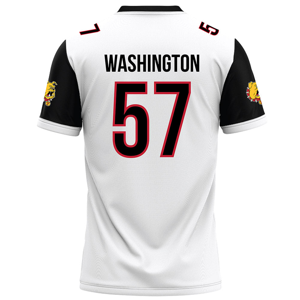 Ferris State - NCAA Football : Jaylen Washington - White Football Jersey-1