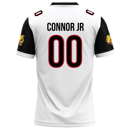 Ferris State - NCAA Football : Daniel Connor Jr - White Football Jersey-1