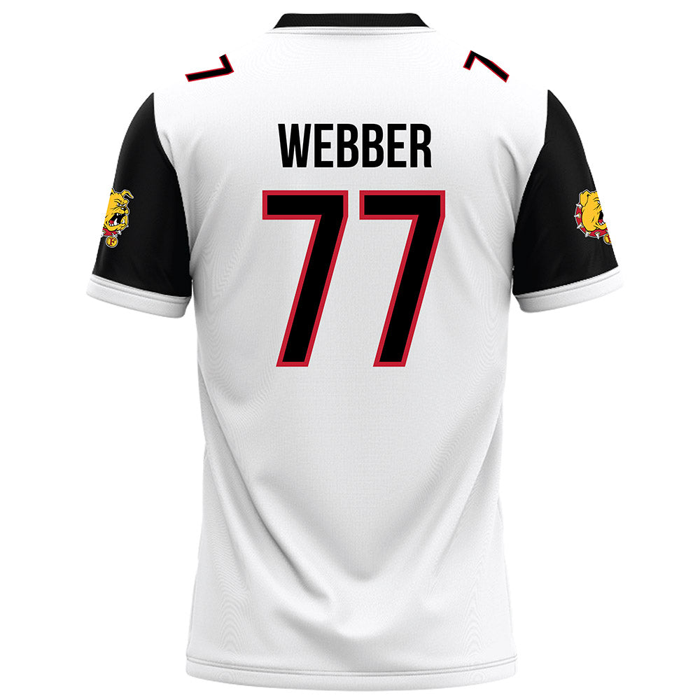 Ferris State - NCAA Football : Tyrone Webber - White Football Jersey-1
