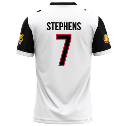 Ferris State - NCAA Football : Shon Stephens - White Football Jersey-1