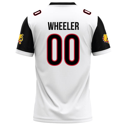 Ferris State - NCAA Football : Deshaun Wheeler - White Football Jersey-1