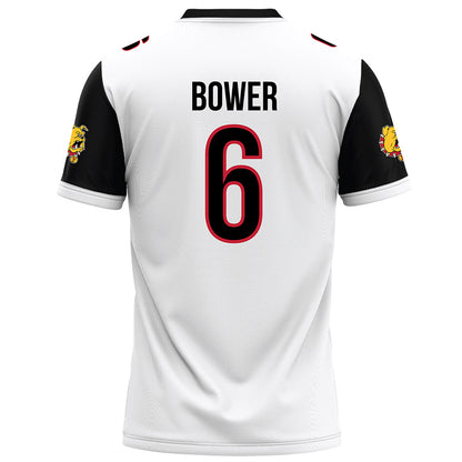 Ferris State - NCAA Football : Tarick Bower - White Football Jersey-1