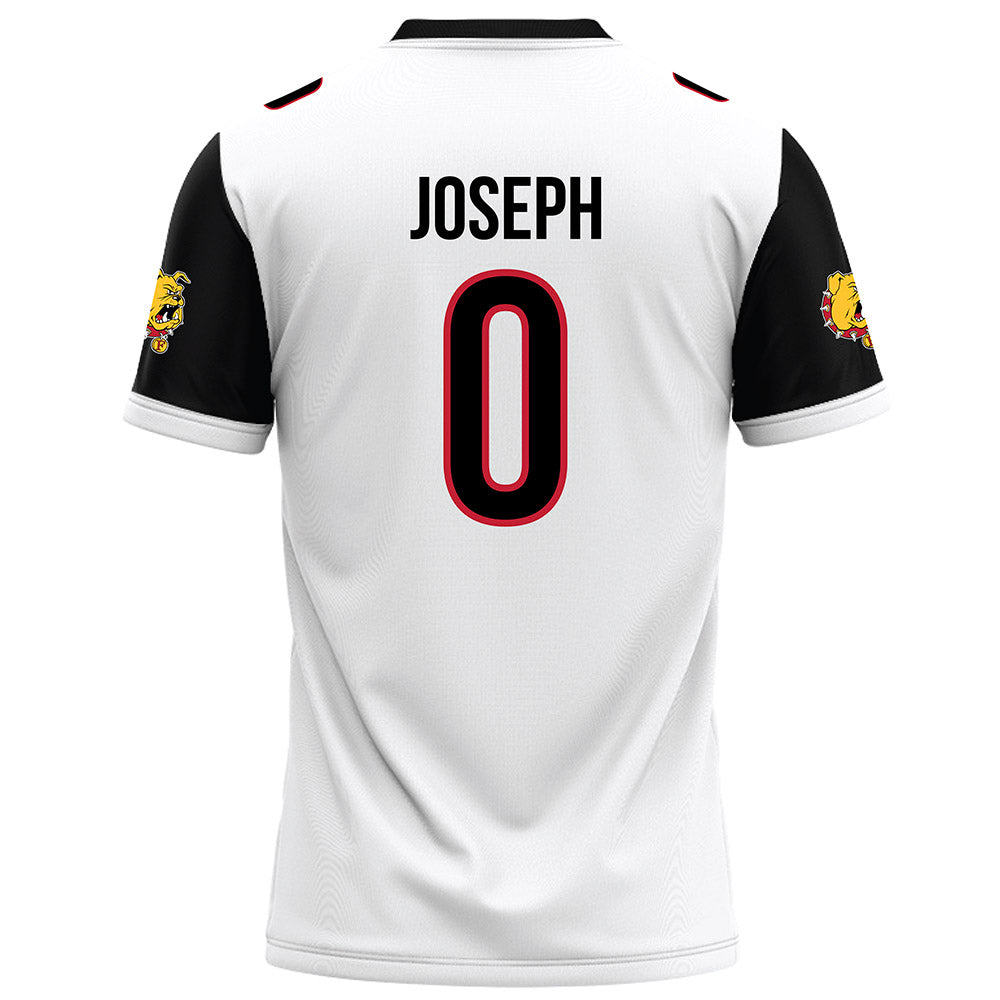 Ferris State - NCAA Football : tez joseph - White Football Jersey-1