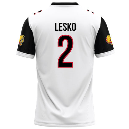 Ferris State - NCAA Football : Derek Lesko - White Football Jersey-1