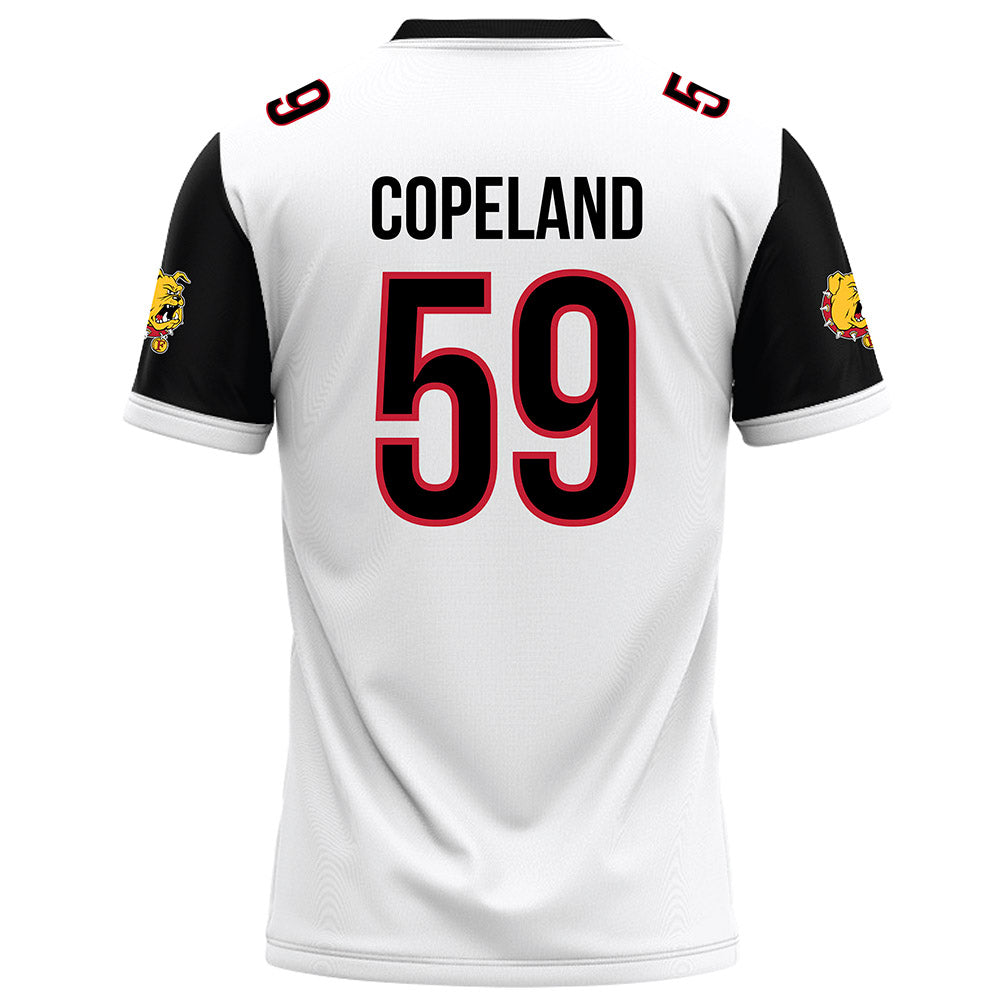 Ferris State - NCAA Football : Isiah Copeland - White Football Jersey-1