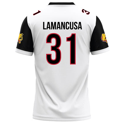 Ferris State - NCAA Football : Jack Lamancusa - White Football Jersey-1