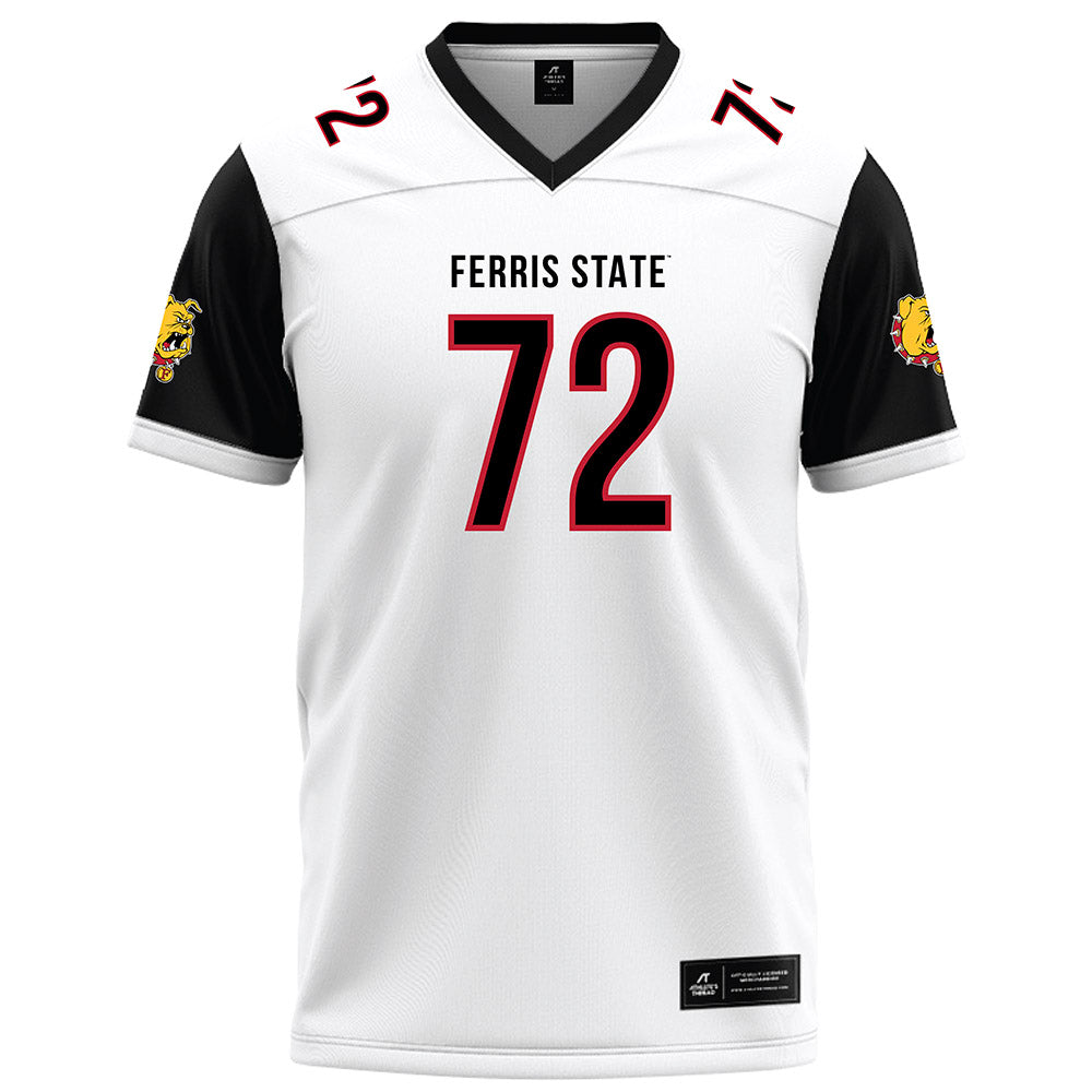 Ferris State - NCAA Football : Jaden Zeigler - White Football Jersey-0