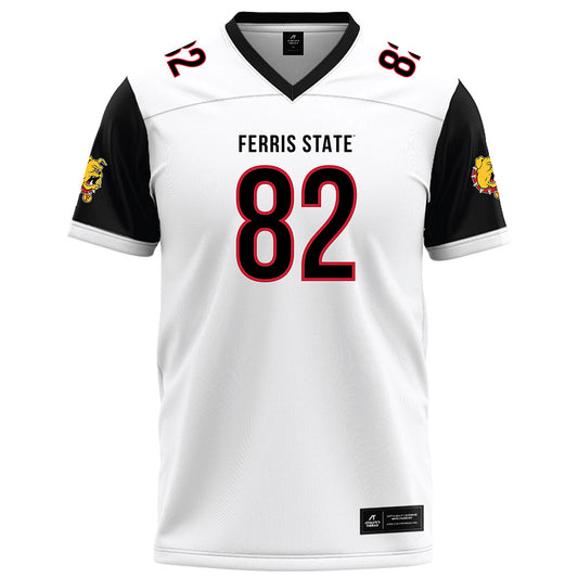 Ferris State - NCAA Football : Kevin Simes - White Football Jersey-0