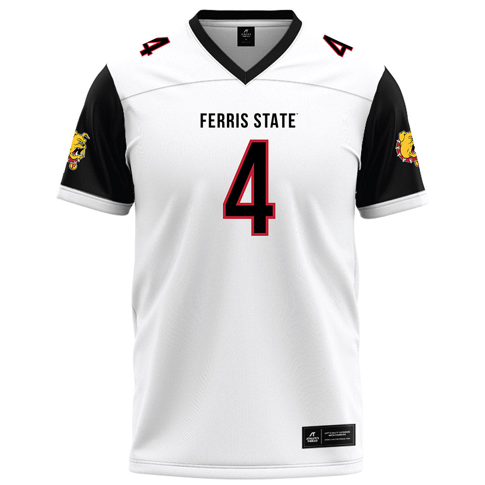 Ferris State - NCAA Football : Tae Boyd - White Football Jersey-0