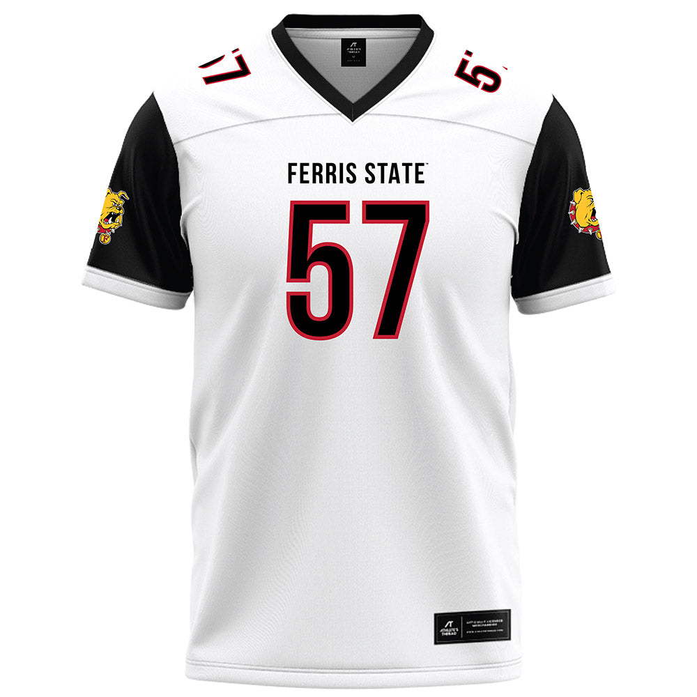 Ferris State - NCAA Football : Jaylen Washington - White Football Jersey-0