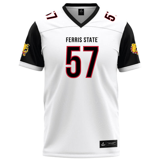 Ferris State - NCAA Football : Jaylen Washington - White Football Jersey-0