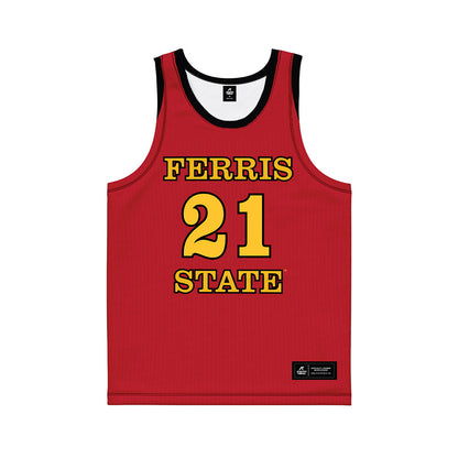 Ferris State - NCAA Men's Basketball : Ethan Erickson - Basketball Jersey