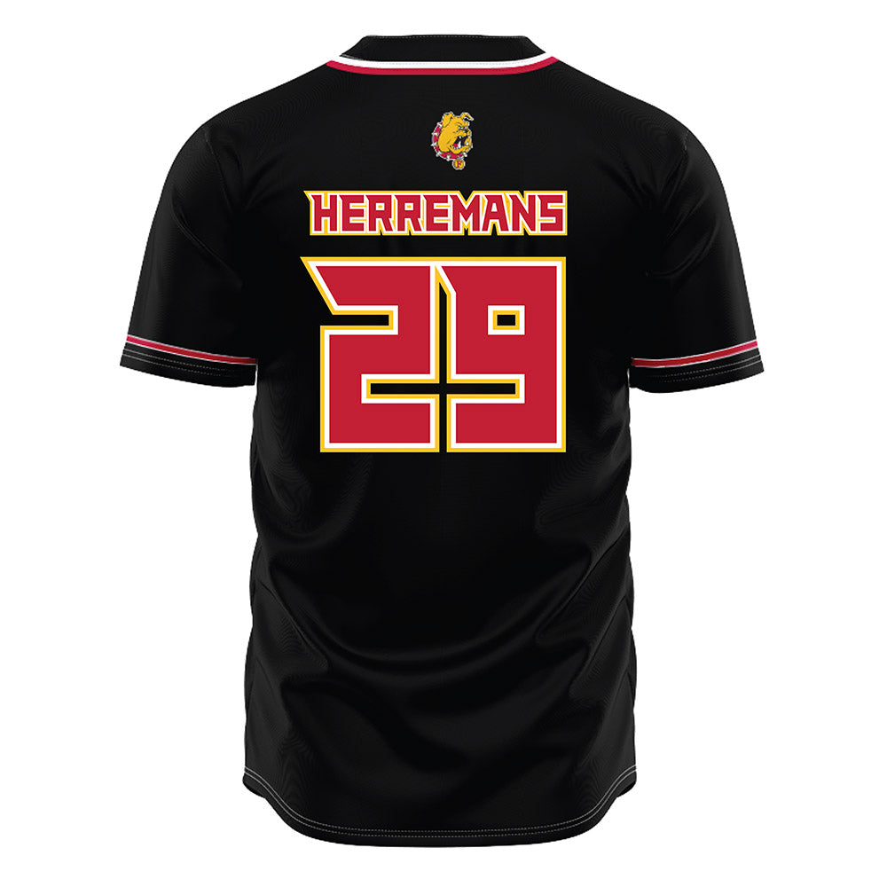 Ferris State - NCAA Softball : Emma Herremans - Black Jersey-1