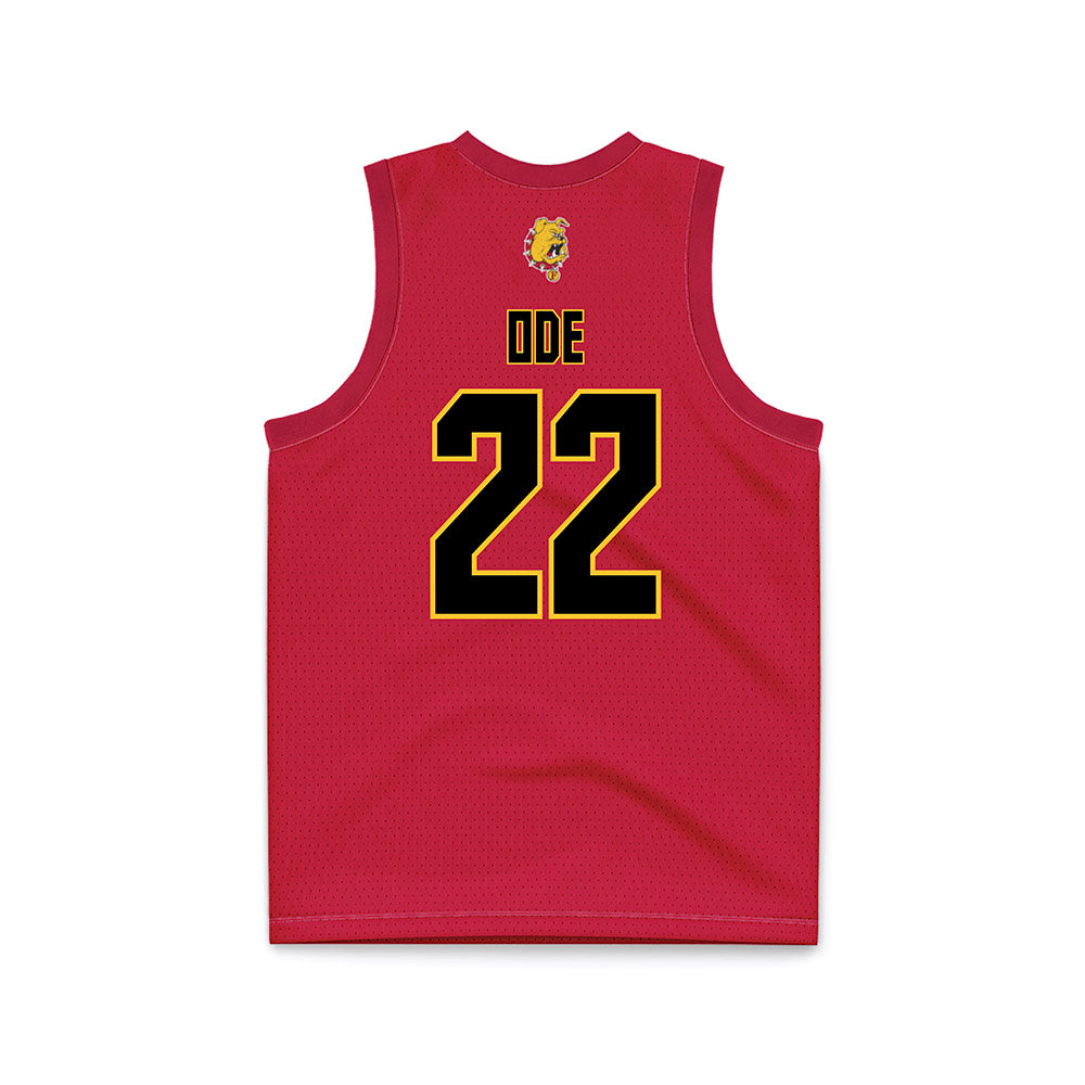 Ferris State - NCAA Women's Basketball : Alesia Ode - Red Basketball Jersey-1