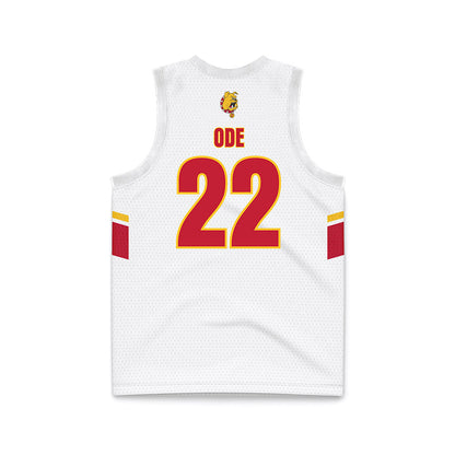 Ferris State - NCAA Women's Basketball : Alesia Ode - White Basketball Jersey-1