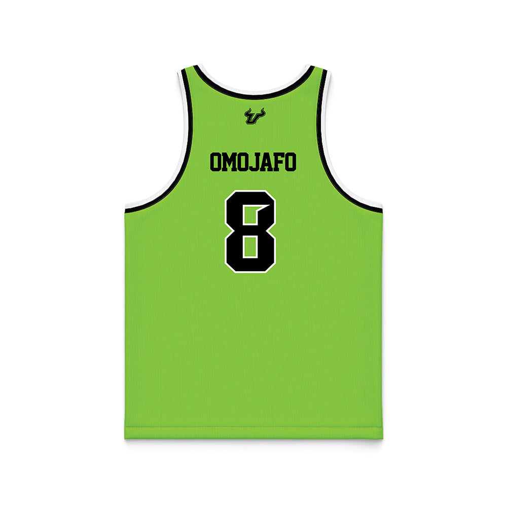 USF - NCAA Men's Basketball : Josh Omojafo - Slime Basketball Jersey-1