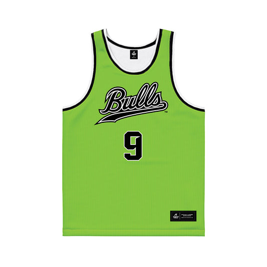 USF - NCAA Men's Basketball : Gavin Hightower - Slime Basketball Jersey-0