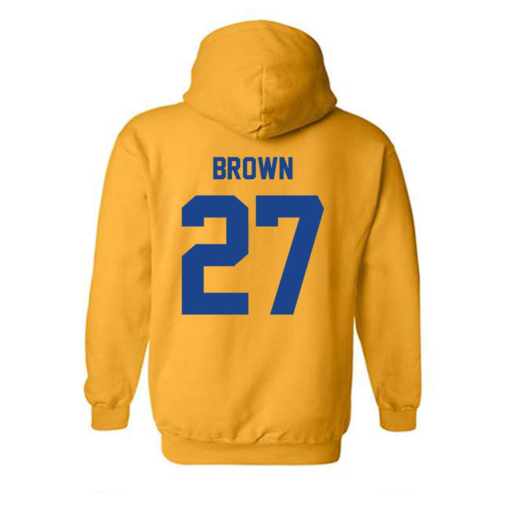 Pittsburgh - NCAA Football : Jaylin Brown - Classic Shersey Hooded Sweatshirt-1