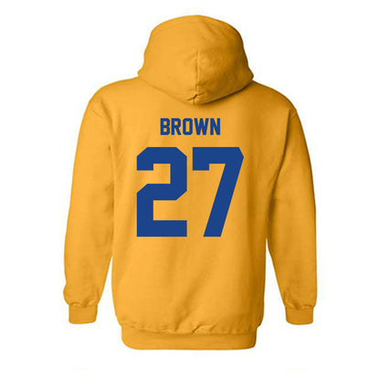 Pittsburgh - NCAA Football : Jaylin Brown - Classic Shersey Hooded Sweatshirt-1