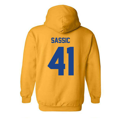 Pittsburgh - NCAA Football : Jake Sassic - Classic Shersey Hooded Sweatshirt-1