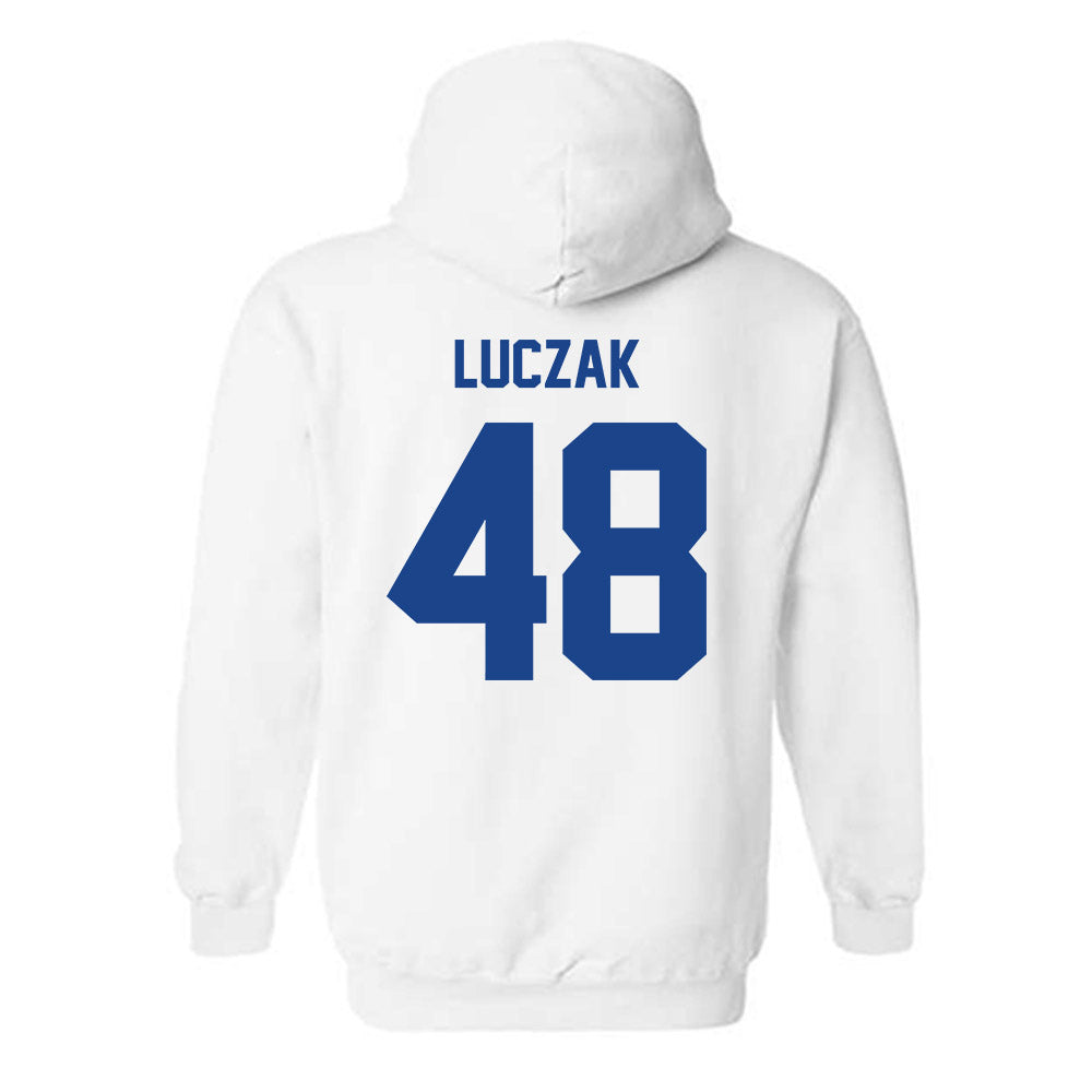 Pittsburgh - NCAA Baseball : Andrew Luczak - Classic Fashion Shersey Hooded Sweatshirt-1