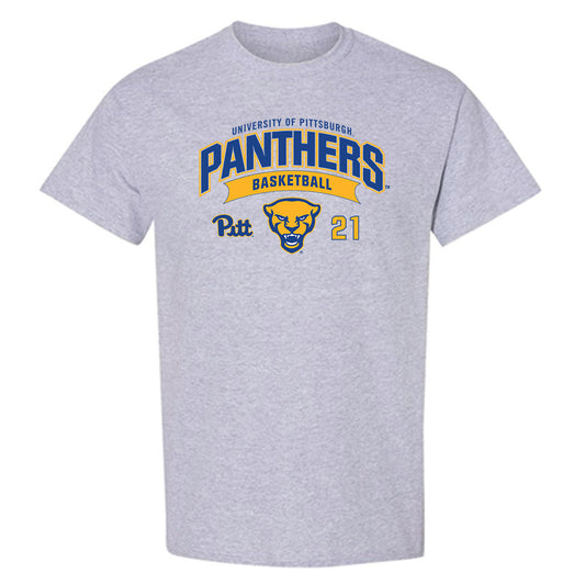 Pittsburgh - NCAA Men's Basketball : Macari Moore - Classic Fashion Shersey T-Shirt-0