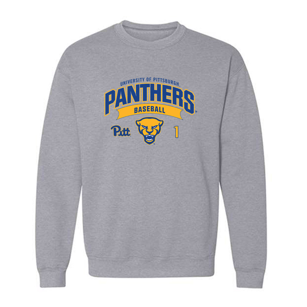 Pittsburgh - NCAA Baseball : Trey Fenderson - Classic Fashion Shersey Crewneck Sweatshirt-0