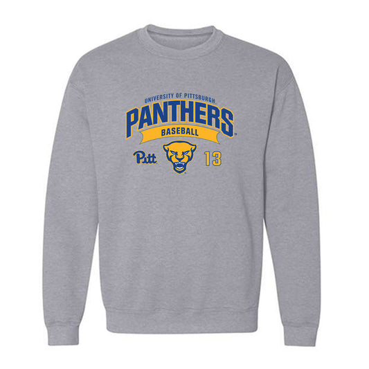 Pittsburgh - NCAA Baseball : Julian Irizarry - Classic Fashion Shersey Crewneck Sweatshirt-0